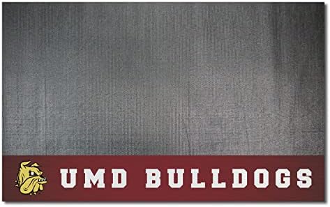 Fanmats 20722 Minnesota -Duluth Bulldogs Vinyl Grill Mat - 26in. x 42in. - Tapete de proteção do pátio do convés |