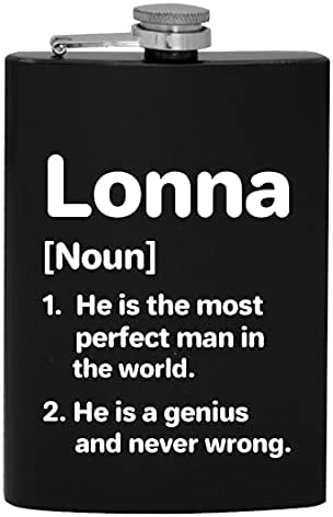 Definição de Lonna, o homem mais perfeito - 8 onças de quadril bebendo balão de álcool