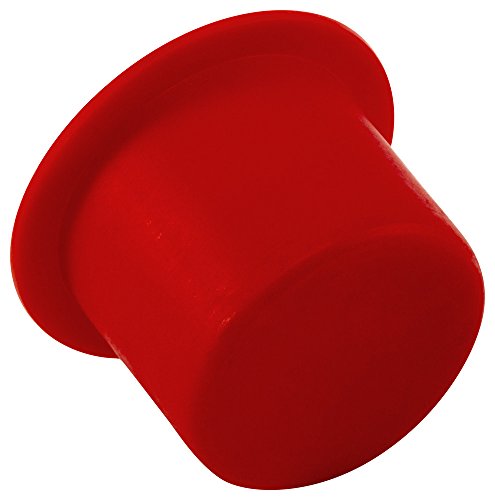 CAPLUGS Z709Q1 Tampa e plugue cônicos de plástico. T-709, PE-LD, Cap od 0,94 Plug ID 1.04, vermelho
