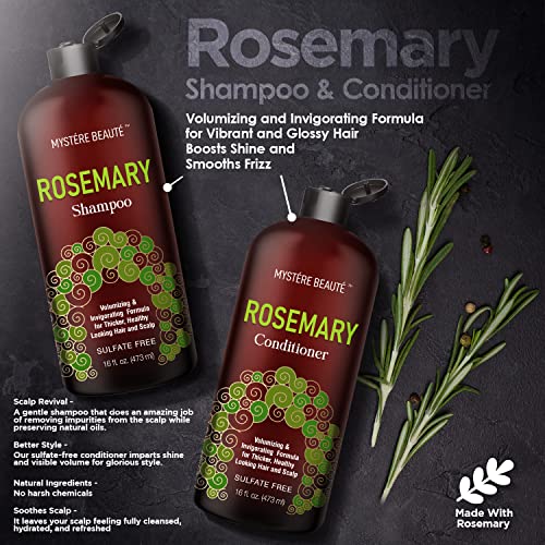 MISTERE BEAUUTE Himalaia Scrub e Rosemary Shampoo Condicionador Conjunto - Pacote