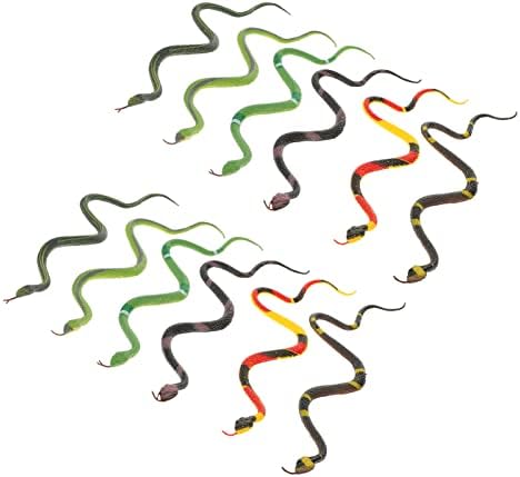 Brinquedos de garotas nuobsty 60 PCs Snake realista Scary Snake Snake Snake Modelo Modelo de borracha Snake Girl