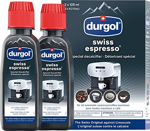 Durgol Swiss Espresso, Descaler e Decalcifier para todas as marcas de máquinas de café expresso e cafeteiras, 4,2