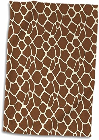 3d Rose Brown Giraffe Print twl_202378_1 Toalha, 15 x 22, multicolor