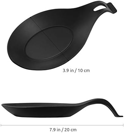 Hemoton 2 PCs Silicone Spoon repousa o suporte de colher de cozinha para fogão utensílio de cozinha para o balcão de cozinha - para
