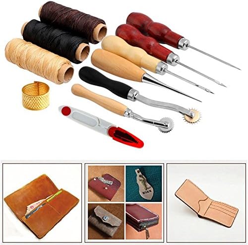 Ferramentas de acessórios para costura de qualidade premium, ferramentas de costura de costura artesanal de couro, ferramenta de costura de costura
