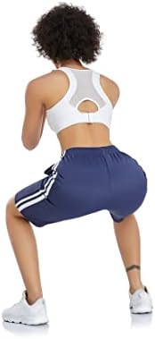 Bermudas shorts femininos Athletic Knee Alwards Running Workouse Jersey Walking Lounge Stretch With Pockets