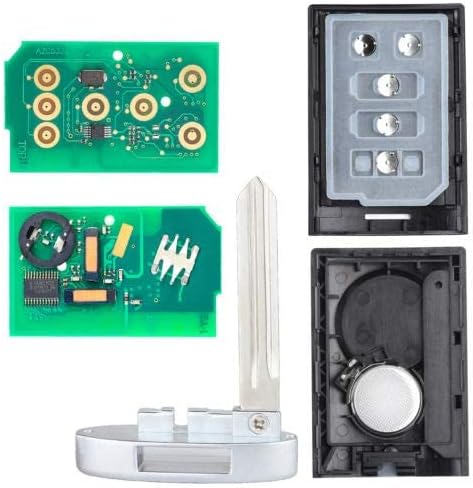 Keyecu Substituição Smart Remote Key FOB 5 Botão para Cadillac STS CTS 2008-2013