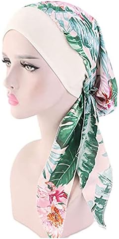 Qiuyi feminino cancer de chapéu de capa de impressão casual solteira boné de beisebol de turbante