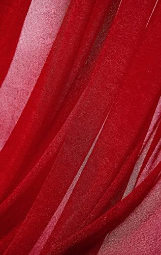 Mohoeey 20ft Red Wedding Arch Drapeing Fabric, pano de pano de fundo decorações de draps para a cerimônia de casamento