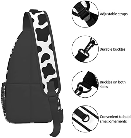 Lakuerservi Fashion Chest Sling Bag Crossbody ombro Mochila Ajustável Viagem leve Caminhando Daypack Casual For Men Mulheres