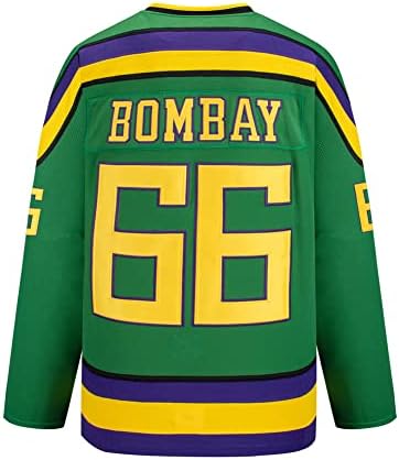 Mighty Ducks Jersey, 96 Conway Jersey, 66 Bombaim 33 Goldberg 99 Banks Jersey, filme de hóquei no gelo