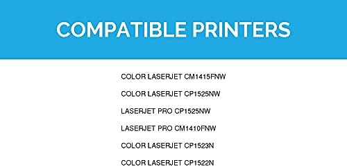 LD Produtos Substituição do cartucho de toner para HP 128A CE322A Compatível com laserjet CM1415fnw, cp1525nw, cp1523n, cp1522n a jato de laser pro cp1525nw, CM1410FN PRENMAS
