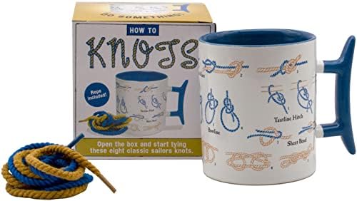 Como: Knots Coffee Caneca - Aprenda a amarrar oito nós diferentes - vem em uma divertida caixa de presente - pela Guilda dos Philosophers