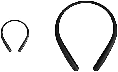 LG TOM STILO HBS-SL6S Bluetooth sem fio estéreo Bandbuds de banda de pescoço sintonizados por áudio Meridian, preto