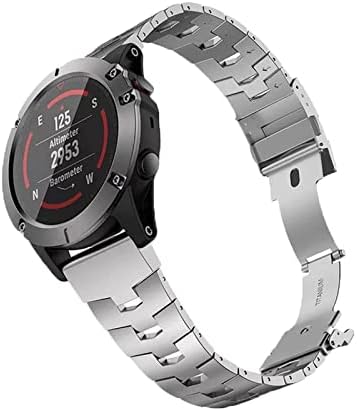 A pulseira de liga de liga de titânio mais recente da INFRI para a pulseira Fenix ​​6x 22 26mm para Garmin Fenix ​​6 6x