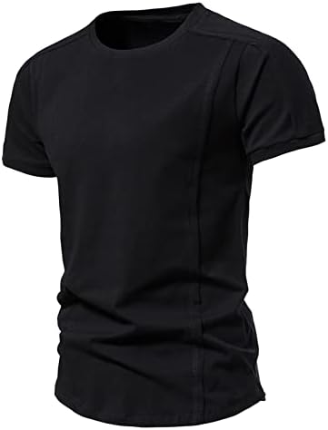 2023 New mass moda de pescoço de pescoço curto camiseta de camiseta de algodão de algodão de fundo de algodão pequeno colar