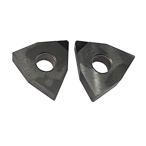 2PCS CNC Tools Diamond Turning Inserts WNMG080402/04/08 PCD para alumínio, magnésio, zinco, chumbo, raio de corer de cobre r0.2/0,4/0,8)