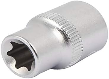 NOVO LON0167 3/8 Square Drive 10mm 6 Métrica de eficácia confiável Métrica E-Torx Socket Silver Tom