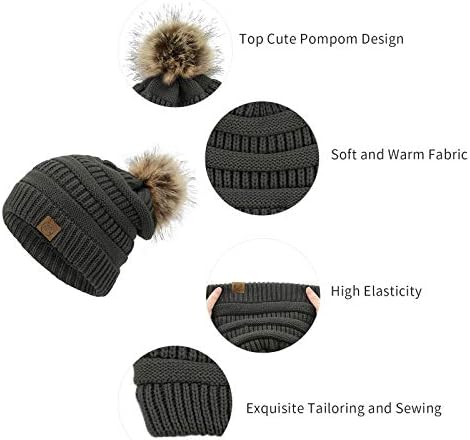 Girinhos de estrela do século para mulheres chapéus de inverno knit wram gorro grosso grosso gorro desleixado chapéu
