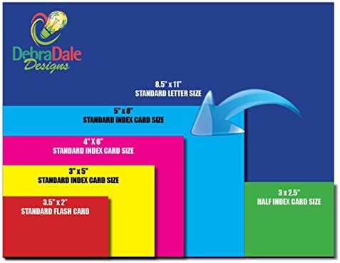 Debra Dale Designs - 5 x 8 governou um lado em branco traseiro de um orifício único Premium Premium Extra pesado 140 Cartões