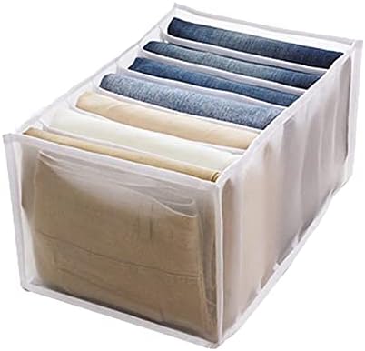 2pc 7 grades laváveis ​​roupas de guarda -roupa Jeans Jeans Leggings Compartamento Caixa de armazenamento / kz7