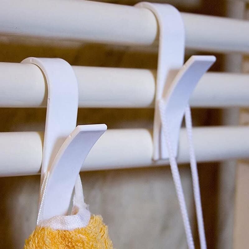 Cabide branca de cachecol de cachecol de mole para toalha aquecida Rail banheira de banheiro para o gancho de banho Roupa Hange U2