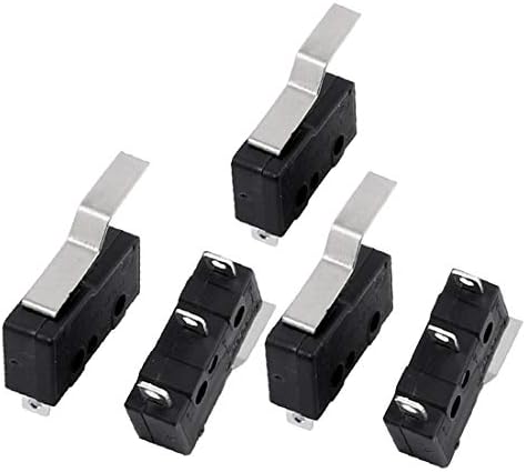 X-DREE 5PCS AC250 / 125V 5A 3 TERMINAIS MOLEMÁRIOS MICROMANCO MICROMING MICROMING MICROMING MICROMING Black KW12-4