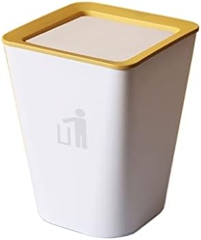 Lixo do banheiro lixo lixo pode criar uma sala de lavatório de banheiro de banheiro de cozinha cesta de banheiros bendas de bendas de latas de lixo quadrado com lixo de tampa