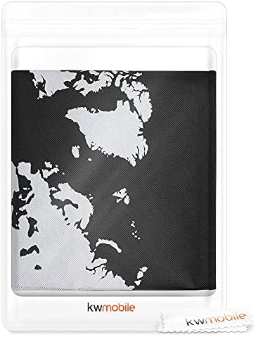 Capa de poeira Kwmobile Compatível com HP OfficeJet 5230/5232 - Caixa de impressora - Branco/Black - Esboço de viagem