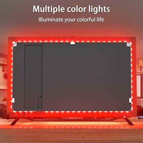Luz de fundo de TV LED de Iluminação Bason com câmera, kit de luzes de TV de iluminação lateral com modos de controle