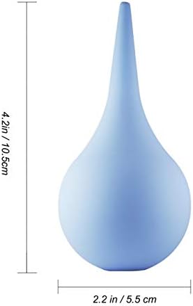 Seringa de orelha de sucção de borracha, 60 ml de mangueira com lâmpada de lâmpada de lâmpada de lâmpada bulbo- azul liso