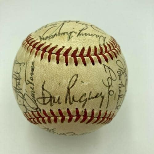 1971 Equipe de gêmeos de Minnesota assinou Baseball Killebrew Carew Blyleven Oliva JSA CoA - Bolalls autografados