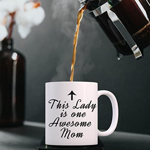 Presentes de aniversário para mamãe, mulher - uma mãe incrível caneca de café engraçada - dia das mães para mamãe de filha,