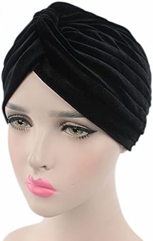 beleza yfjh plissado pluffle bufle feminino feminino quimiotemo turbante chapéu de chapéu de chapéu