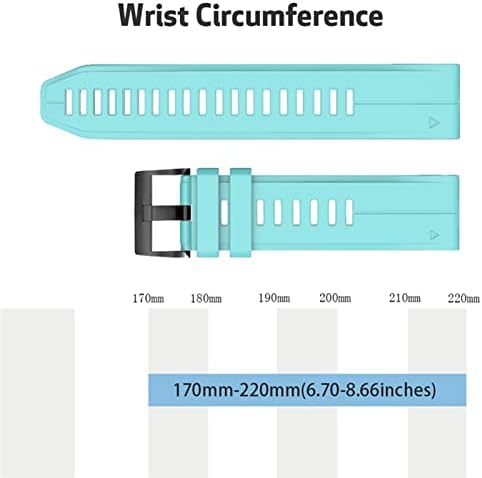 Kavju 26 22 22 mm de faixa de vigilância para Garmin Fenix ​​7x ， Fenix ​​7 ， Fenix ​​7S Smart Watch Redunda Silicone EasyFit Wrist