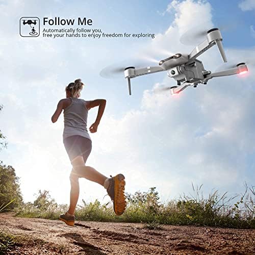 Drone Cameras GPS Drone para adultos com câmera de 6k 5g FPV Live Video para iniciantes, quadro -quadrofado dobrável com retorno automático