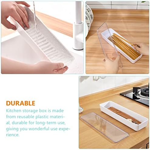 Zerodeko Sandwich Container Kitchen Utensil Box Bateiro Bandeja de Gaveta de Bandejas Portátil Caixa de Prata portátil Sandwich Server Box Bento para Viagem em casa Picnic Camping Sandwich Containers