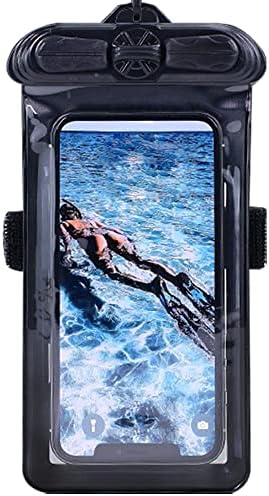 Caixa de telefone Vaxson Black, compatível com o Oppo A53S Bolsa à prova d'água Bolsa seca [não filme protetor de tela]