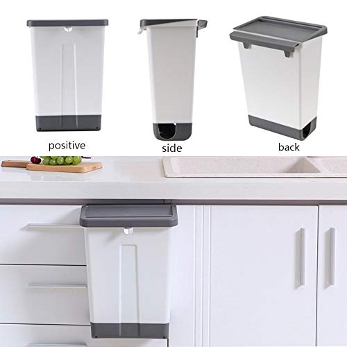 Aymaya latas de lixo, lixo de cozinha lata de lixo de parede plástico lixo lixo resíduos reciclagem de composto de lixo saco de lixo lixo contêiner banheiro banheiro lixobin