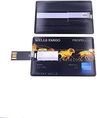 MSEL preto USB Flash Drive 64 GB Drive de polegar de alta velocidade Drive USB Drive USB 2.0 Memory Stick Credit Cart Credit Design