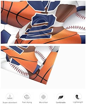 Toalhas de praia personalizadas para crianças de basquete de futebol personalizadas para crianças para meninos Toalhas