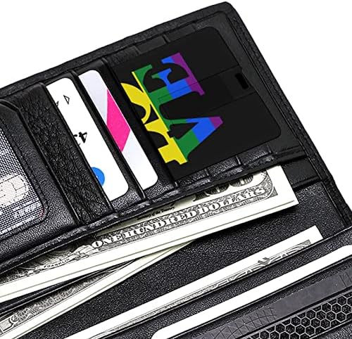 Love LGBT orgulho gay USB Drive flash drive personalizado Drive de cartão de crédito Stick USB Key Presentes