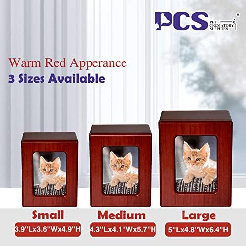 PCS Pet Urns for Cats, Cat Photo Urn, Cremação de animais de estimação, urna de gato para cinzas, urnas para cinzas de gato