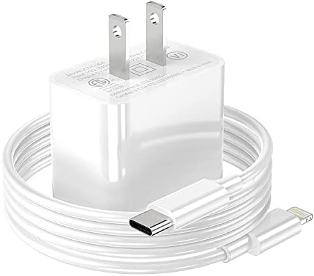 RPQ [Apple MFI Certified] Adaptador de energia USB-C rápido com 6 pés C para o cabo Lightning. Carregador do iPhone