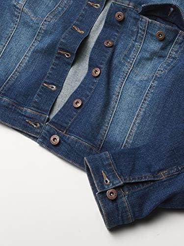 Jessica Simpson feminino plus size pixie clássico feminino fit colrop jeans jaqueta