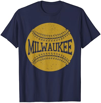T-shirt de fã de beisebol de Milwaukee
