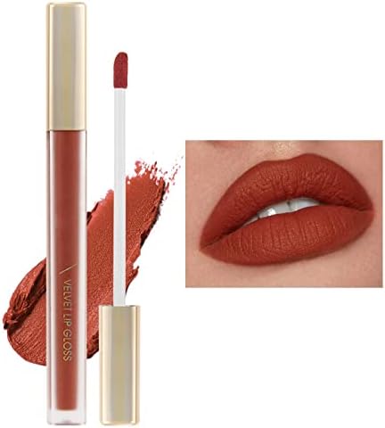 Velvet Lipstick Lips Mirror Lip Gloss Lip Clay Lágilas duradouras Veludo à prova d'água Gloss e ingredientes do brilho labial feminino