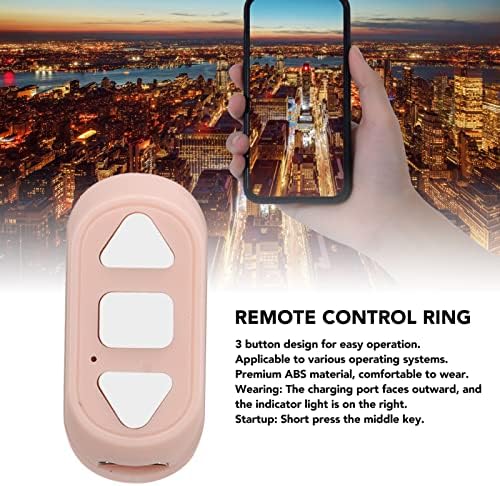 Bluetooth Remote Control Página Turner, Ring de controle remoto de telefone, clique como dispositivo selfie para