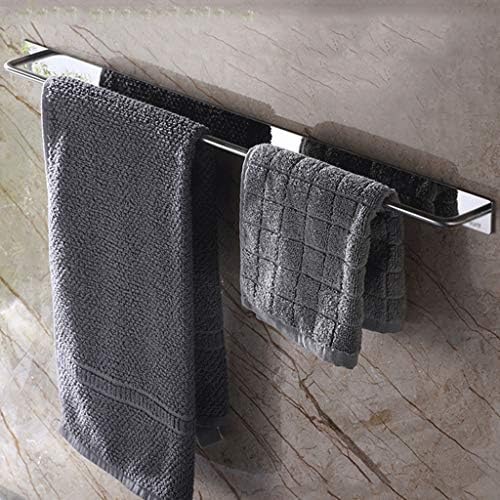 Rack de toalha WSZJJ-Rack de toalhas sem soco, toalha de aço inoxidável, toalha de barra única, tamanho 60x5.5x3 cm