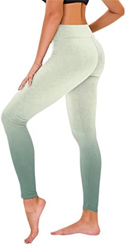 Gradiente Tie-Dye Yoga Treino Leggings para mulheres Altas pernas da cintura